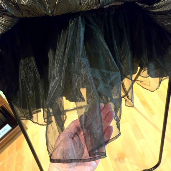 NWT,Shimmering Pewter Crinkle Formal Maxi Skirt, Formal, Holiday, Party, Size 12 - Picture 16 of 16